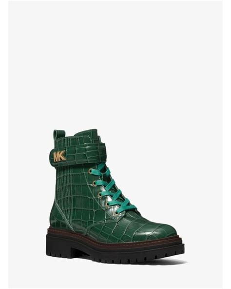 michael kors green boots